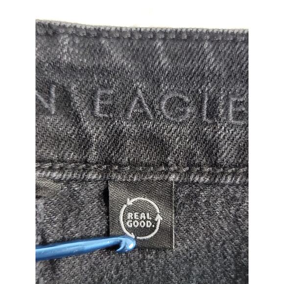 AMERICAN EAGLE Jeans Sz 20 Baggy Wide Leg Ankle Super High Rise Strigid Drapey - Picture 8 of 14